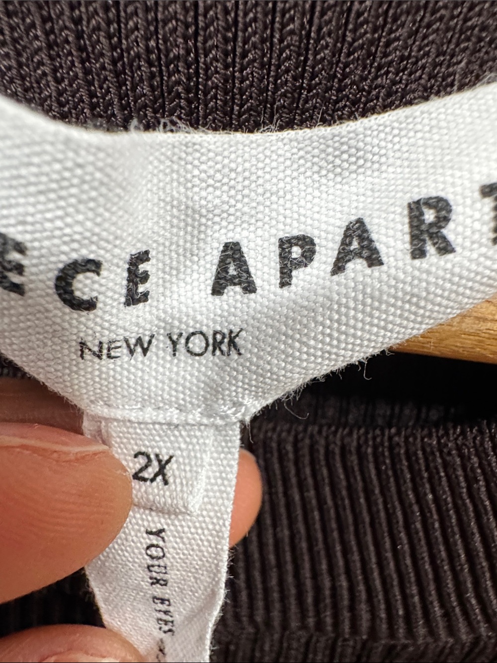 APiece Apart CIAO  RIBBED TEE Deep Espresso - Picture 10 of 12